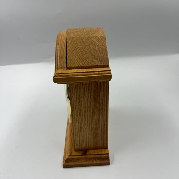 Heritage Mint LTD Timepiece Quartz Mantle Mounted Battery Operated Clock Wooden - Picture 6 of 9